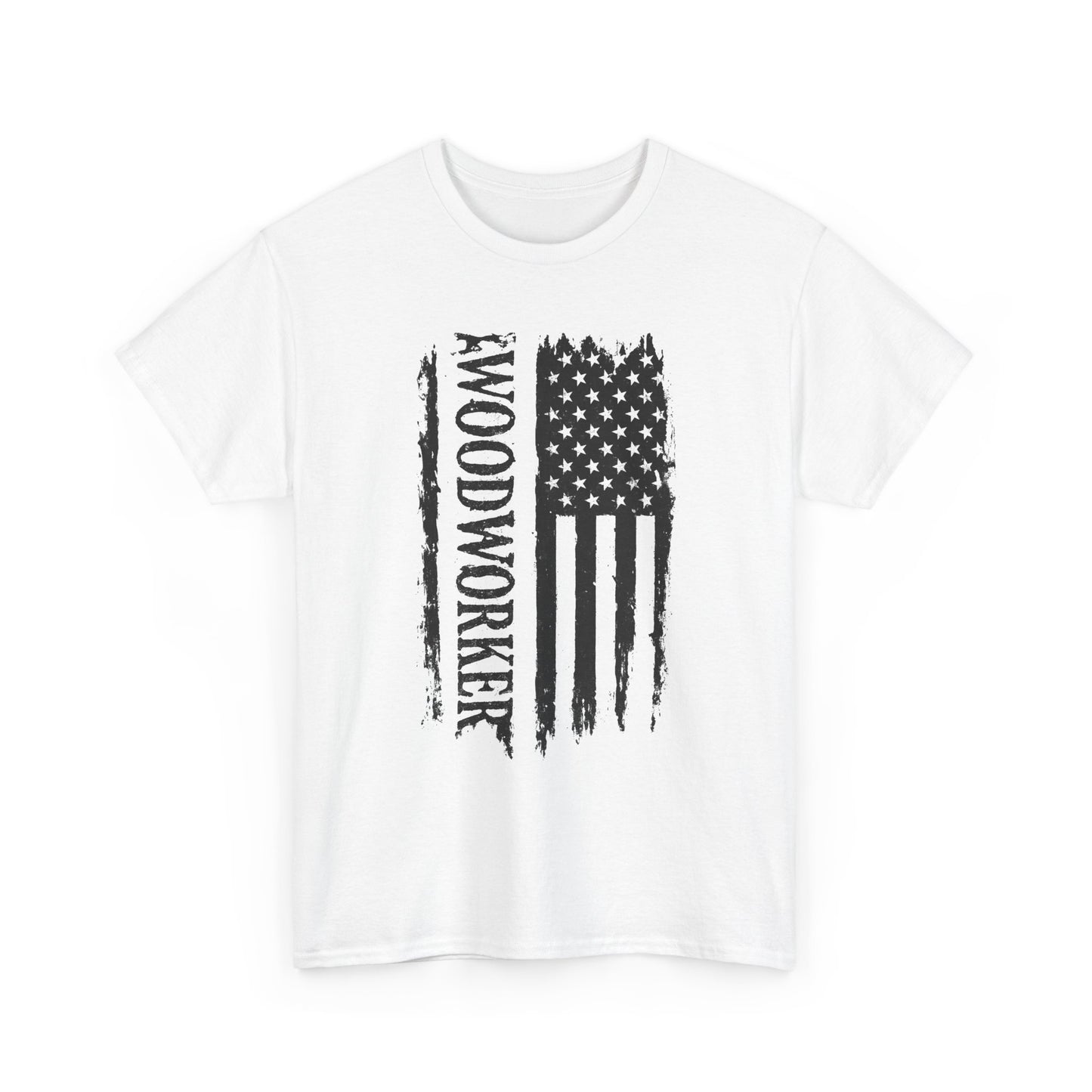 Woodworking Shirt American Flag T-Shirt