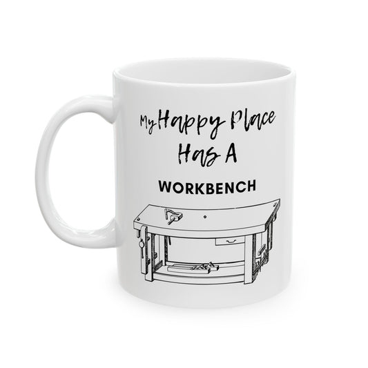 My Happy Place Has A Workbench Coffee Mug