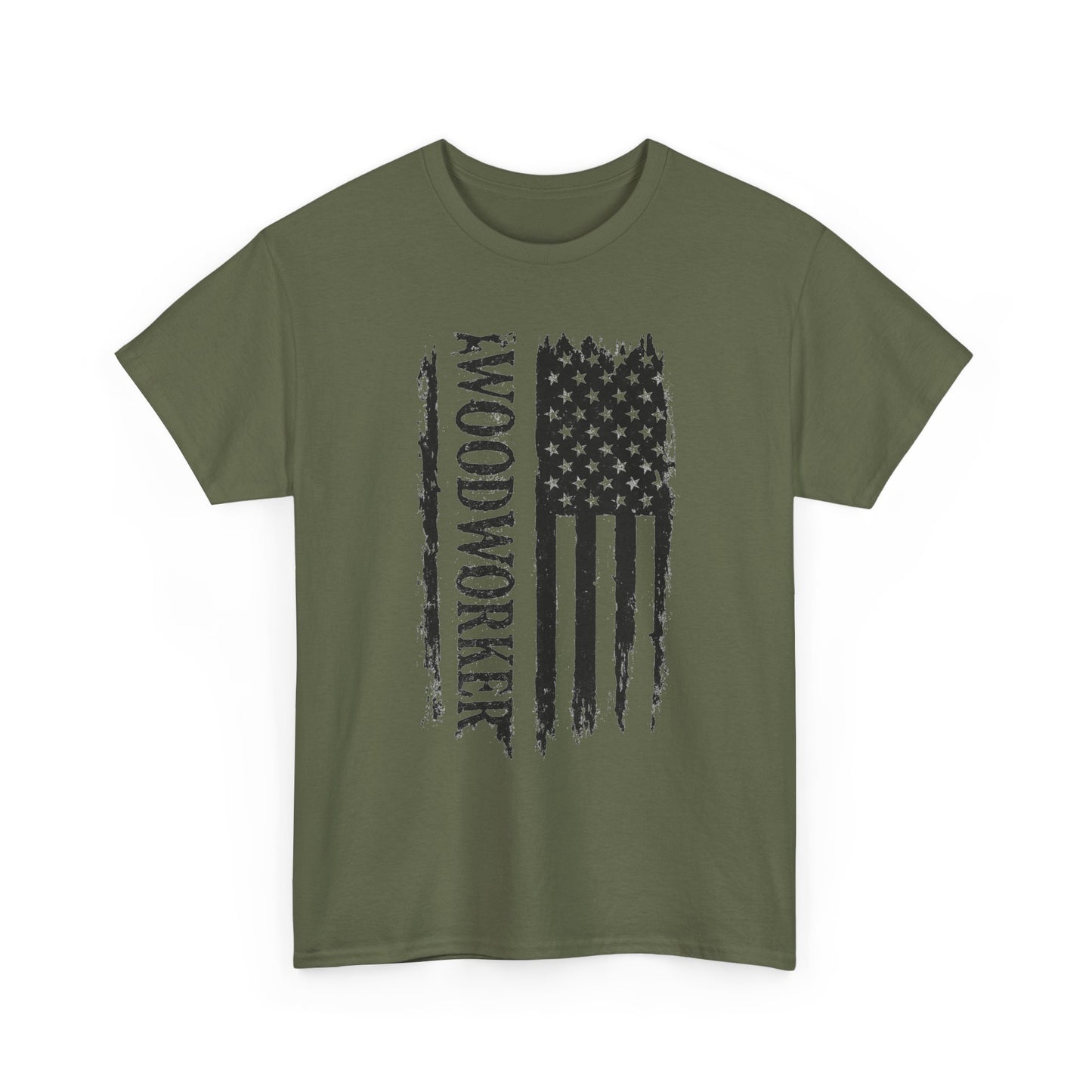 Woodworking Shirt American Flag T-Shirt