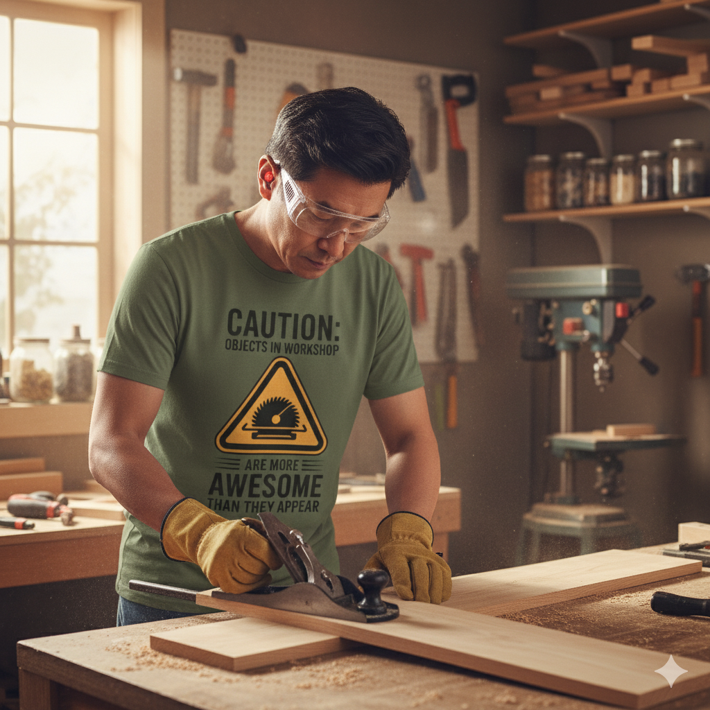CAUTION: Objects In Workshop Are More Awesome Than They Appear T-Shirt